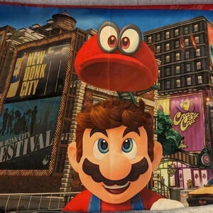 Nintendo Super Mario Odyssey Double Sided Pillowcase Standard Size Vintage
